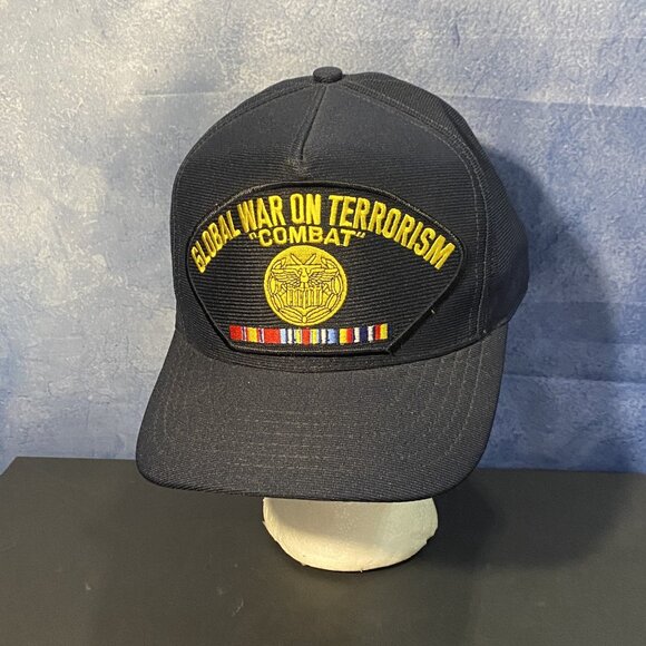 New Black Global War On Terrorism Hat - Picture 1 of 3